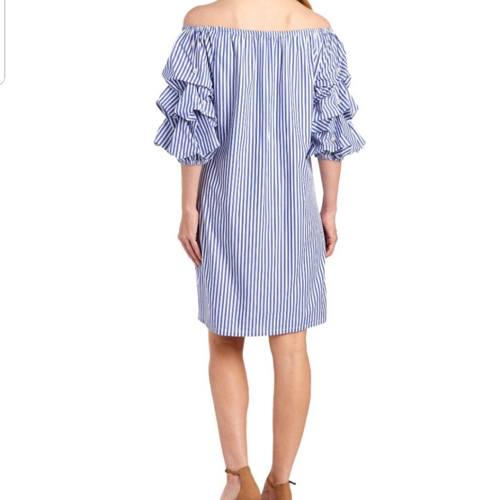 Sam and Jess Off the Shoulder Pearl Shift Dress - Picture 2 of 6